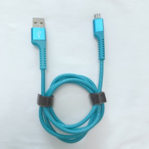 マイクロUSB、タイプC、iPhone雷充電および同期用の急速充電ラウンドTPE USBケーブル